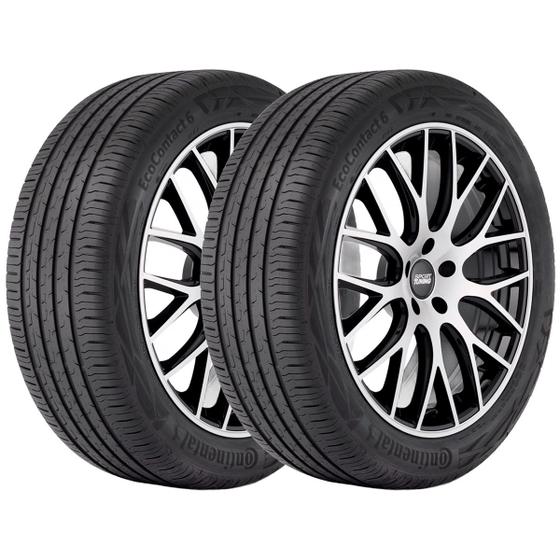 Imagem de Kit 2 Pneus Continental 205/55 R16 91W EcoContact 6 Runflat 