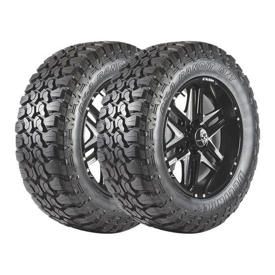 Imagem de Kit 2 Pneus Delinte Aro 16 285/75R16 DX-9 Bandit M/T 10 Lonas 126/123R