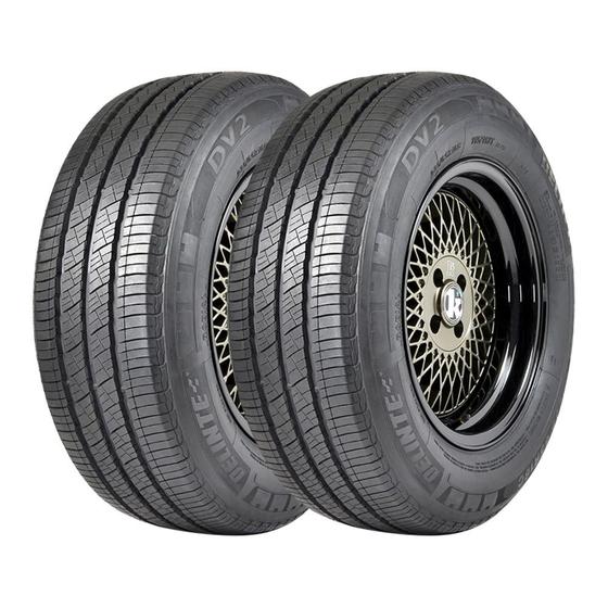 Imagem de Kit 2 Pneus Delinte Aro 16C 205/75 R16C DV2 8 Lonas 110/108R