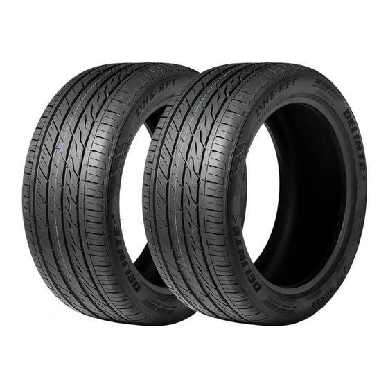 Imagem de Kit 2 Pneus Delinte Aro 19 225/40 R19 DH6 Run Flat 89W