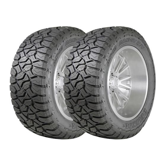 Imagem de Kit 2 Pneus Delinte Aro 22 33X12.50R22 DX-12 Bandit RT 12 Lonas 123R