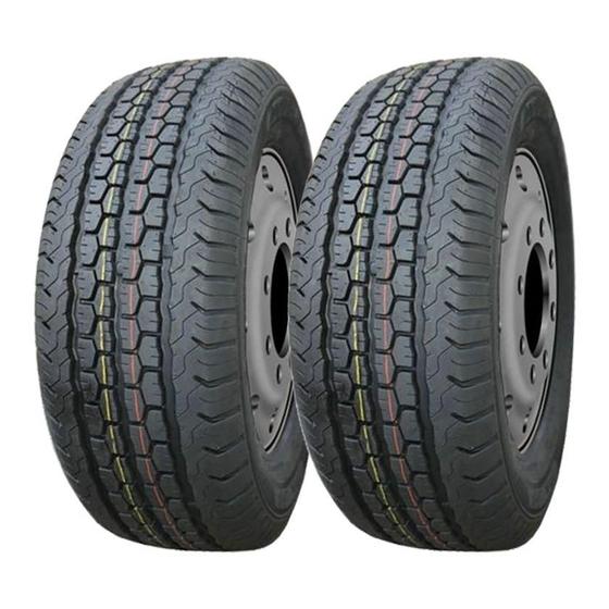 Imagem de Kit 2 Pneus Double King Aro 15 195/70R15 DK768 8 Lonas 104/102R