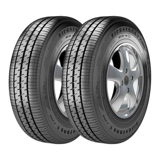 Imagem de Kit 2 Pneus Firestone Aro 16 205/55R16 F-700 91V