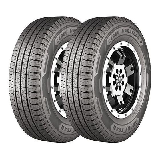 Imagem de Kit 2 Pneus Goodyear Aro 16 225/75R16 Cargo Marathon 2 118/116R