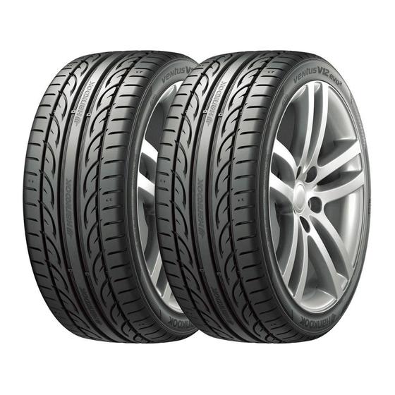 Imagem de Kit 2 Pneus Hankook Aro 15 195/50R15 Ventus V12 Evo 2 K-120 82V