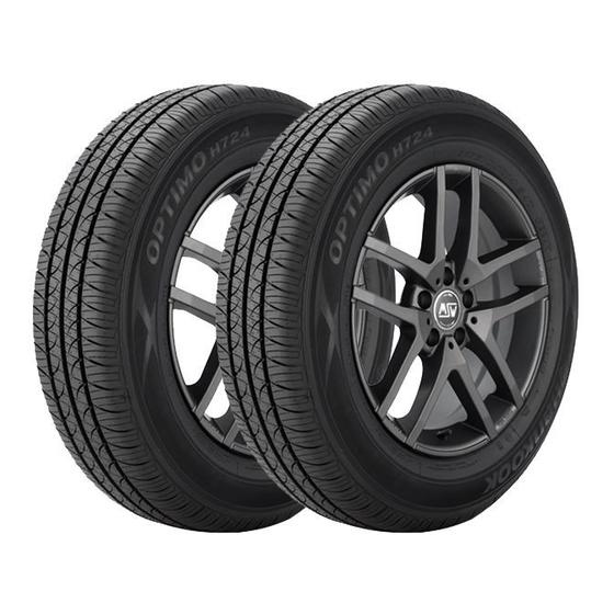 Imagem de Kit 2 Pneus Hankook Aro 15 205/65R15 Optimo H724 92T