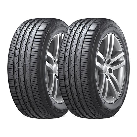 Imagem de Kit 2 Pneus Hankook Aro 17 225/45R17 Ventus S1 Evo 2 K-117 Run Flat 4 Lonas 91W