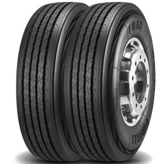 Kit 2 Pneus Pirelli Aro 22.5 295/80r22.5 152/148m Fr88 Menor preço em Kit 2 Pneus Pirelli Aro 22.5 295/80r22.5 152/148m Fr88