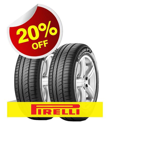 Imagem de Kit 2 pneus Pirelli Cinturato P1 195/55R15 85V