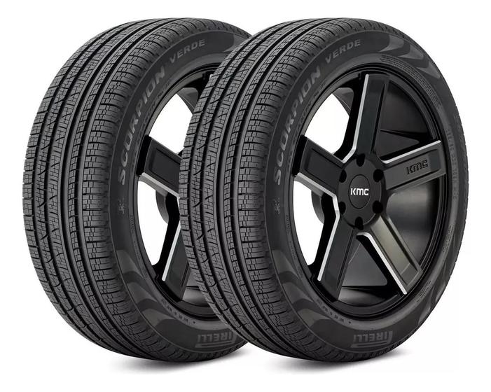 Imagem de Kit 2 Pneus Pirelli Scorpion Verde All Season P 255/55r19 111 H