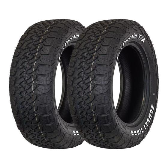 Imagem de Kit 2 Pneus Sunset Aro 15 265/70R15 All-Terrain T/A Letras Brancas 112T