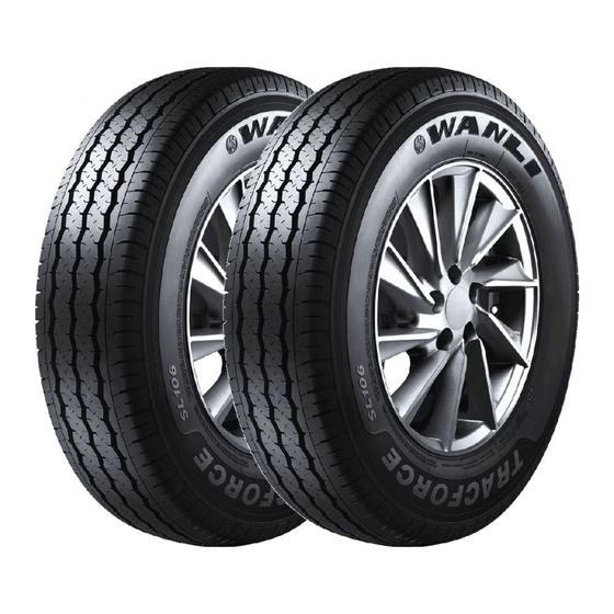 Imagem de Kit 2 Pneus Wanli Aro 15C 205/70R15C SL-106 106/104R