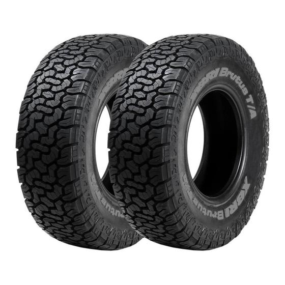 Imagem de Kit 2 Pneus XBRI Aro 17 225/65R17 Brutus TA 8 Lonas 107/103S