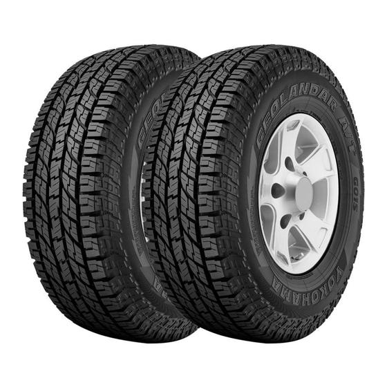 Imagem de Kit 2 Pneus Yokohama Aro 19 255/55R19 Geolandar A/T G015 111H