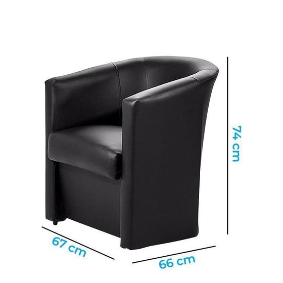 Kit 2 poltronas cadeira ferradura salao beleza espera preto Menor preço em Kit 2 poltronas cadeira ferradura salao beleza espera preto