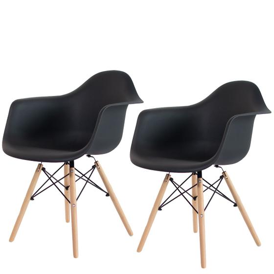 Imagem de Kit 2 Poltronas Decorativas Charles Eames Eiffel 132PP