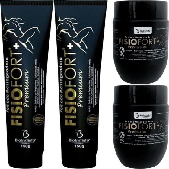 Imagem de Kit 2 Pomada Fisiofort Premium 150g 2 Fisiofort Premium 240g