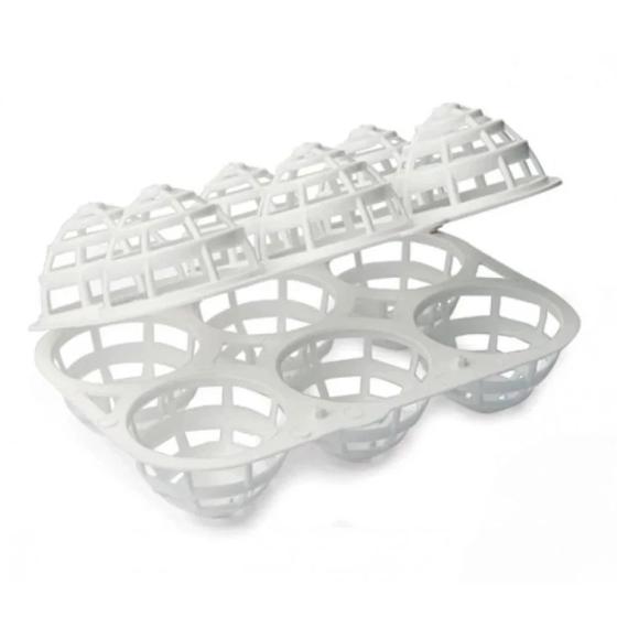 Imagem de Kit 2 Porta Ovos em Plastico com 6 Cavidades Ovito  Injetemp 