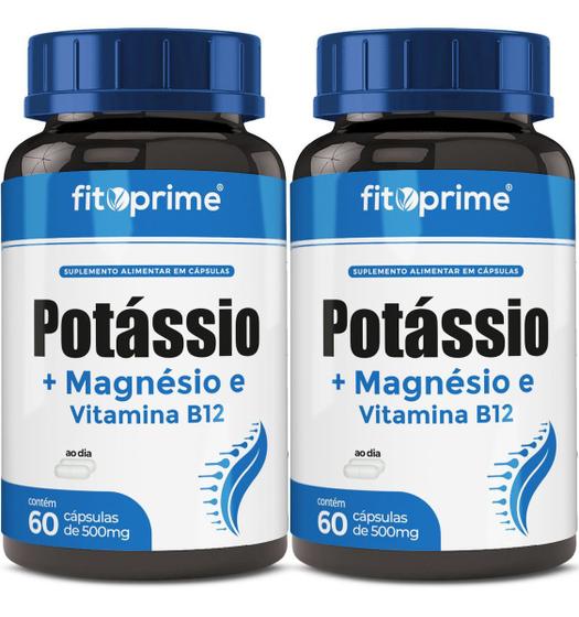 Imagem de Kit 2 Potássio Magnésio Vitamina B12 Com 60 Cápsulas Fitoprime