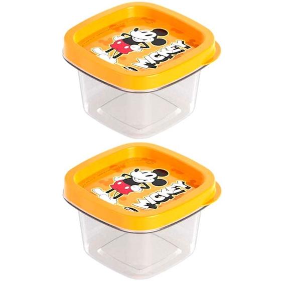 Imagem de Kit 2 Pote com tampa Mickey 200ml Porta Temperos e Alimentos