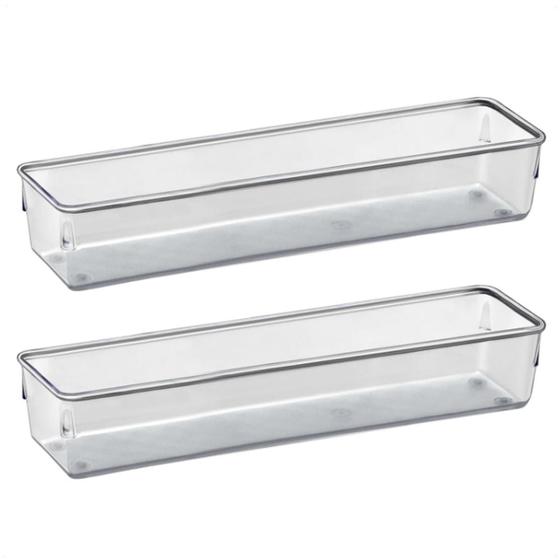 Imagem de Kit 2 Potes Organizadores Multiuso Modular Retangulares