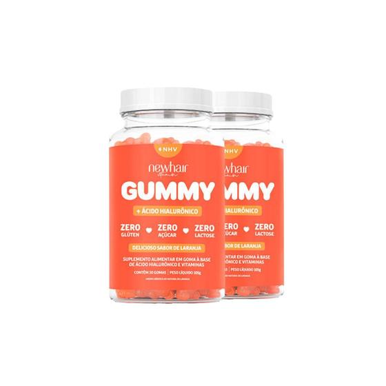 Imagem de Kit 2 Potes Suplemento Vitamina Capilar - New Hair Gummy