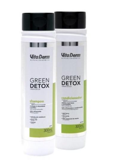 Imagem de Kit 2 Produtos Green Detox Vita Derm Controle De Oleosidade
