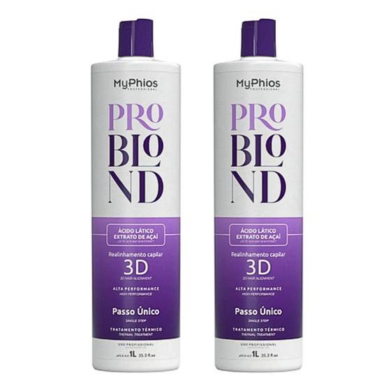 Imagem de Kit 2 Progressiva Proliss Pro Blond MyPhios 1 L