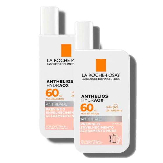 Kit 2 Protetor Solar Anthelios Hydraox Anti-Idade FPS 60 com Cor 50g Menor preço em Kit 2 Protetor Solar Anthelios Hydraox Anti-Idade FPS 60 com Cor 50g