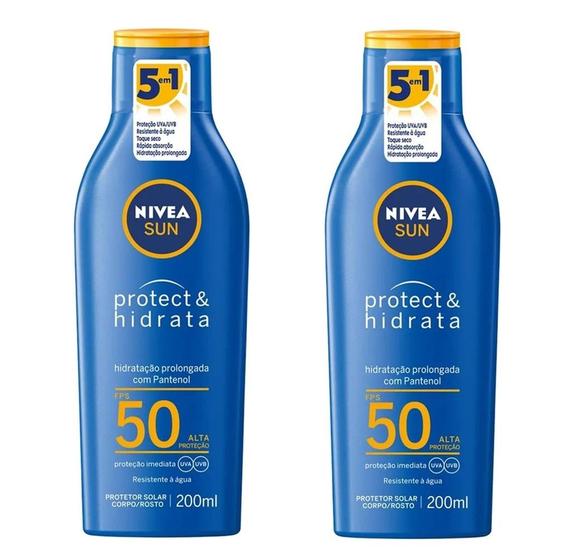 Imagem de Kit 2 Protetor Solar Corporal Nivea Sun FPS50 200ml - Nivea