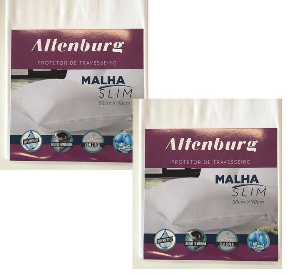 Imagem de Kit 2 Protetores de Travesseiro Protect Malha Slim 50x90 Altenburg