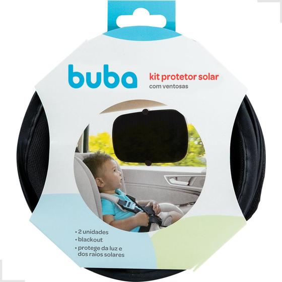 Imagem de Kit 2 Protetores Solar Vidro Carro Bebê Infantil Ventosa Proteção Janela Vidro Traseiro Blackout