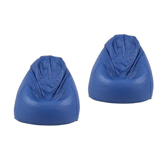 Imagem de Kit 2 Puffs Fofão Pop Azul Royal - Stay Puff