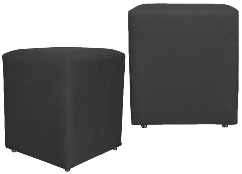 Kit 2 Puffs Quadrado CUBO Banqueta Decorativo UTILIZE Menor preço em Kit 2 Puffs Quadrado CUBO Banqueta Decorativo UTILIZE