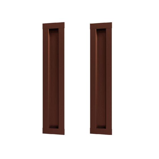 Imagem de Kit 2 Puxador Concha Celleno Corten 50 Cm Marrom Il 255 500