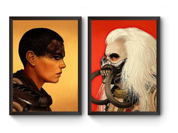 Imagem de Kit 2 Quadros A4 Furiosa Vs Immorten Joe