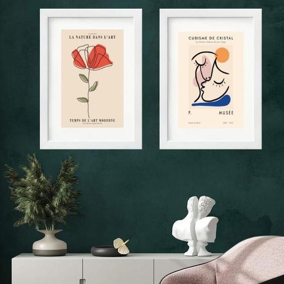 Imagem de Kit 2 Quadros Amor Matisse - 60X48Cm