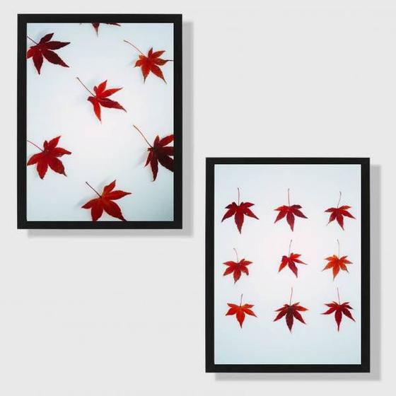 Imagem de Kit 2 Quadros Maple 24x18cm - com vidro