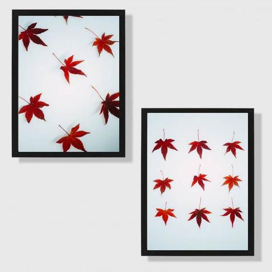 Imagem de Kit 2 Quadros Maple 45x34cm - com vidro
