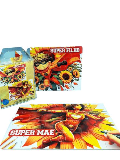 Imagem de Kit 2 Quebra-cabeça Herois Atipicos Super Mãe e Super Filho