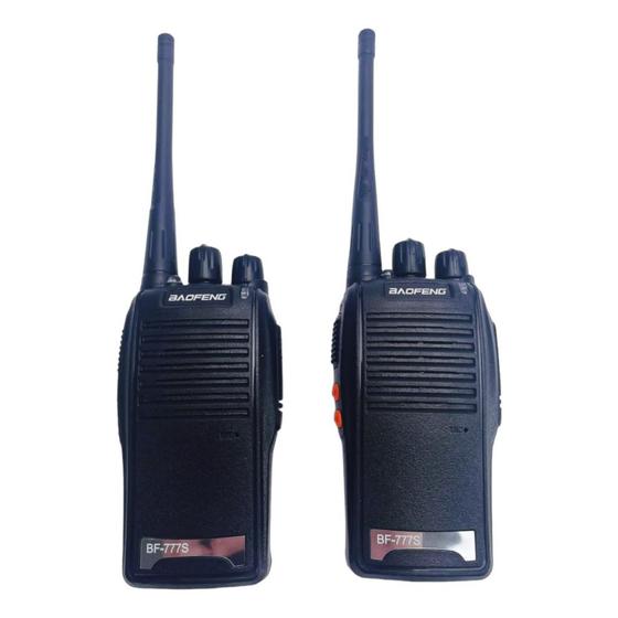 Imagem de Kit 2 Rádio Comunicador Baofeng Walk Talk BF-777S Walkie talkies a Pronto Entrega