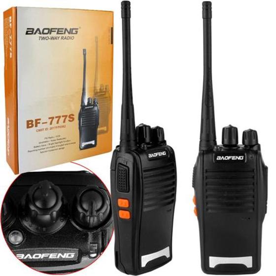 Imagem de kit 2 radios comunicador Baofeng Bf 777s