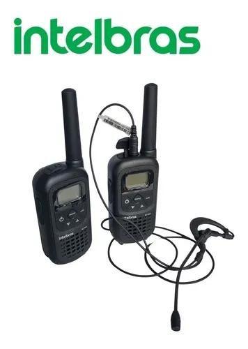 Imagem de Kit 2 Rádios Comunicadores Intelbras Rc4000 Com Fones de Ouvido Função Vox