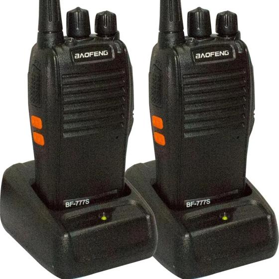 Kit 2 Rádios Comunicadores Uhf/vhf Walkie Talkie Bf-777s - baofeng Imagem de Kit 2 Rádios Comunicadores Uhf/vhf Walkie Talkie Bf-777s