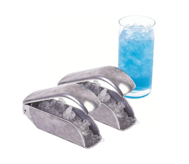 Imagem de Kit 2 raspador de gelo alumínio com lâmina inox raspa gelo raspadinha sorvete