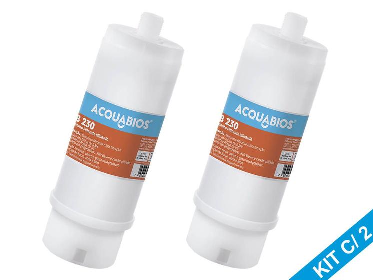 Imagem de Kit 2 Refil Filtro 3m Aqualar AP230 Fit230 Aquaplus230 AB230