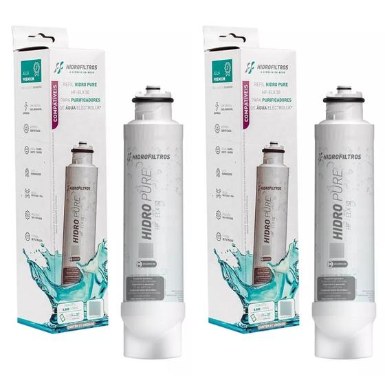 Imagem de Kit 2 Refil Filtro Compatível com Acqua Pure Electrolux PE12A PE12G PE12B Hidrofiltros 903-0580