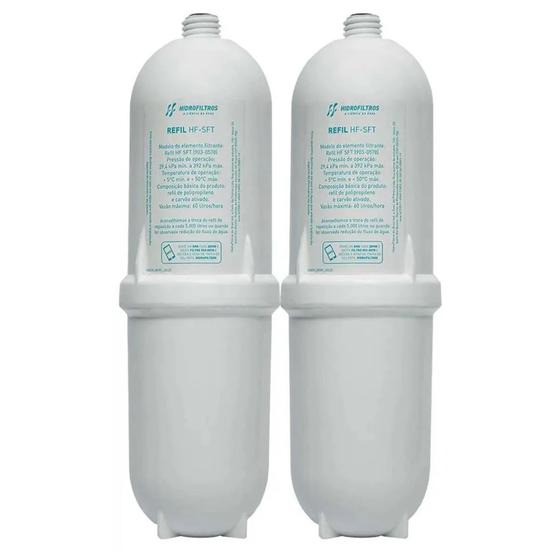 Imagem de Kit 2 Refil Filtro Compatível com Purificador Soft Everest Star Slim Fit Plus Hidrofiltros 903-0578