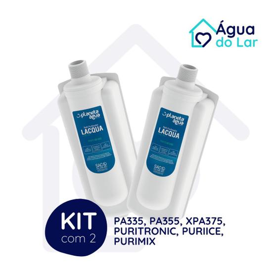 Kit 2 Refil Filtro Latina P335 P355 Purimix Puri Ice e Puritronic Pa335 Pa355 Lacqua Planeta Água Menor preço em Kit 2 Refil Filtro Latina P335 P355 Purimix Puri Ice e Puritronic Pa335 Pa355 Lacqua Planeta Água