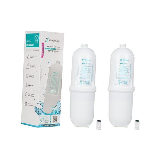 Imagem de Kit 2 Refil Filtro Purificador Água Bebedouro Soft Everest